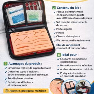 KIT DE SUTURE EN SILICONE