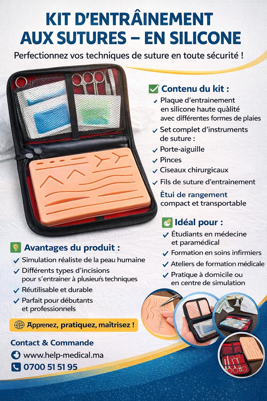 KIT DE SUTURE EN SILICONE