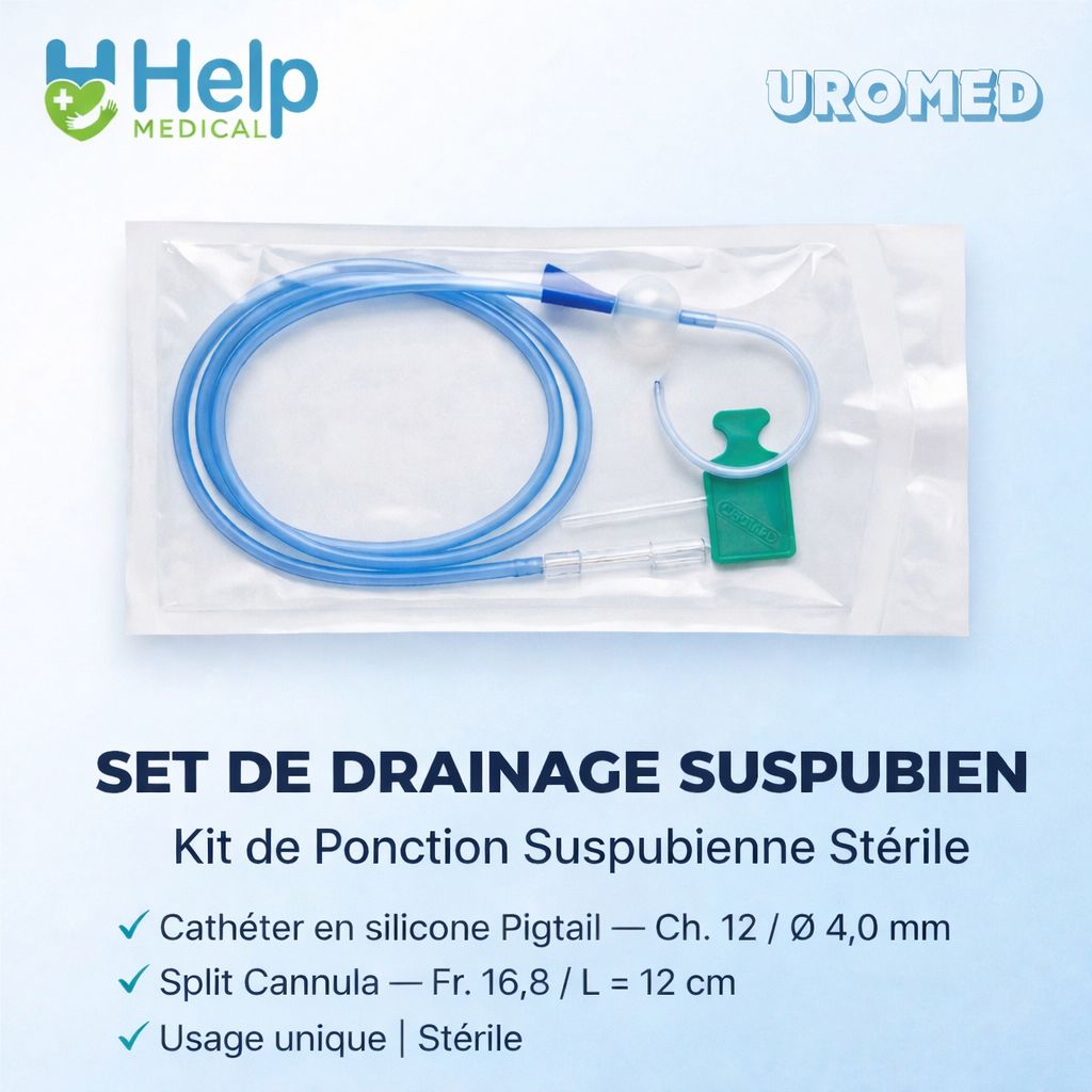 SET DE DRAINAGE SUS-PUBIEN CYSTOCATH CH 12