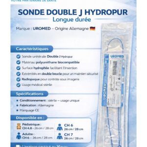 SONDE DOUBLE J  HYDROPUR  LONGUE DUREE