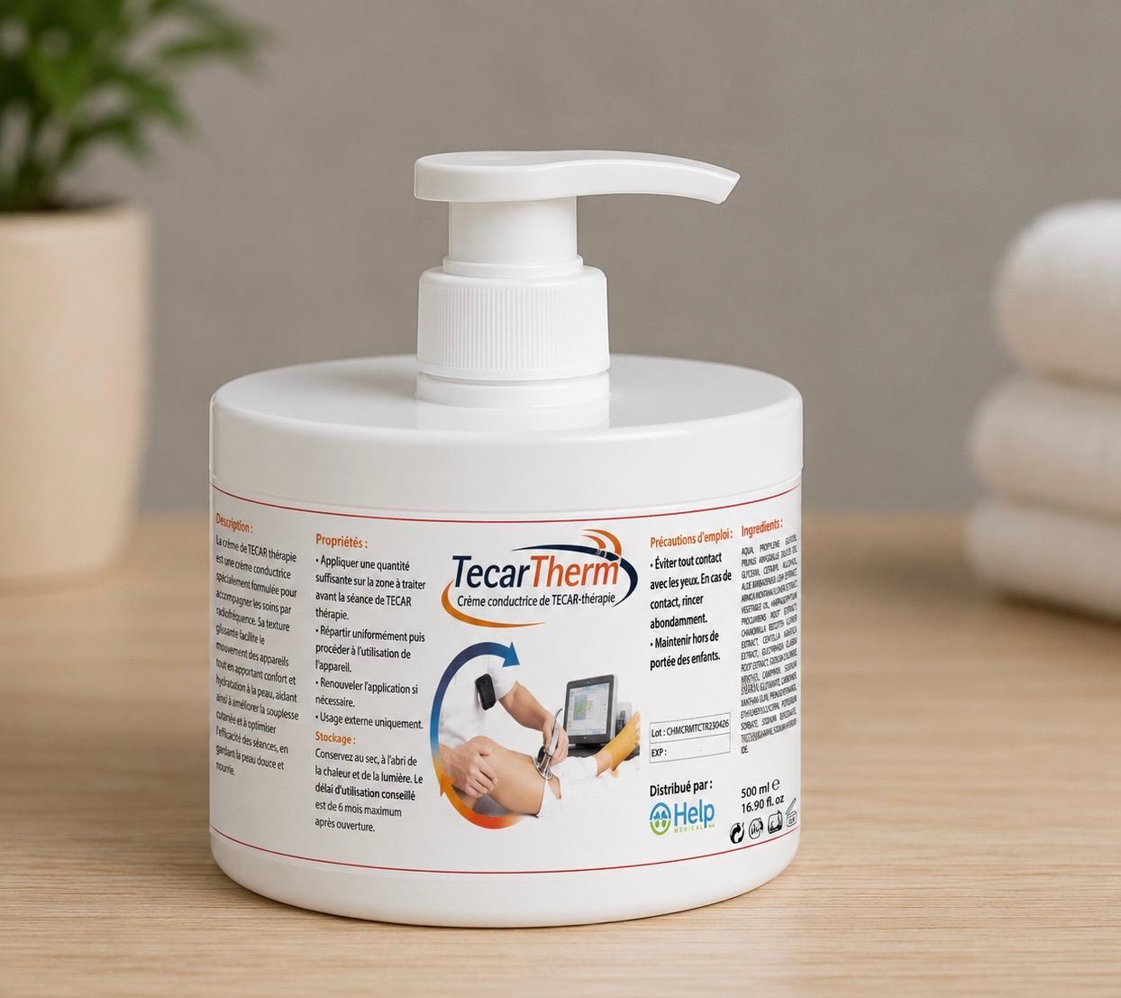 CREME CONDUCTRICE PROFESSIONNELLE TECAR THERAPIE  500 ML